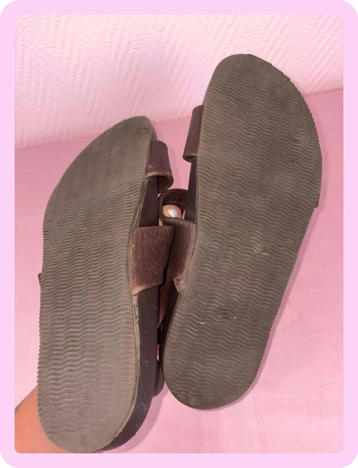 sandálias masculinas em couro marrom made in italy tamanho 42,5 – photo 6